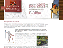 Tablet Screenshot of handymanmanchester.co.uk